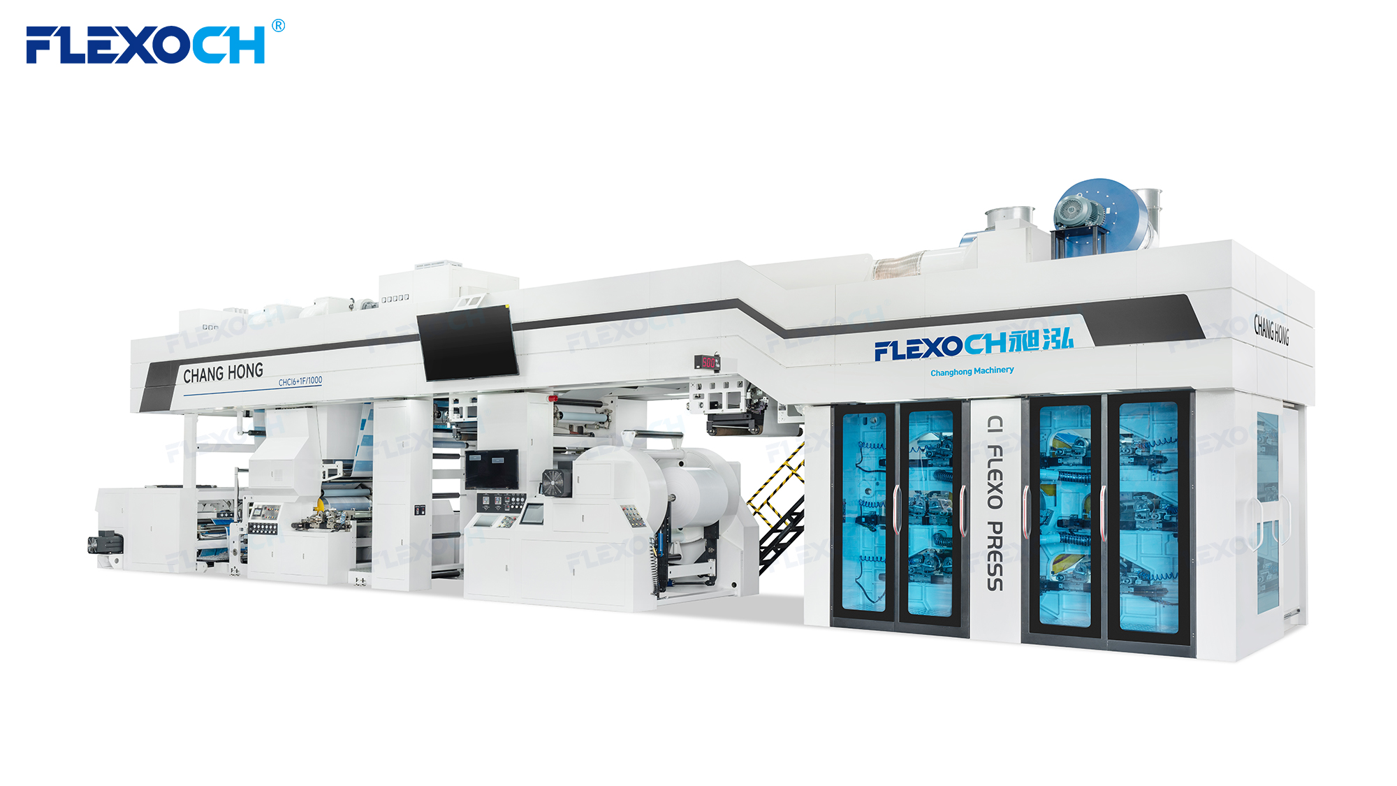 Presse Flexo Sans Engrenage 6 Couleurs